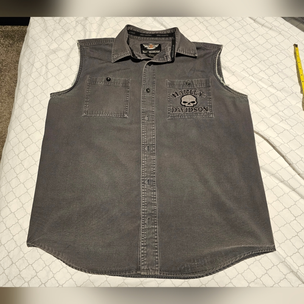 Harley-Davidson Charcoal Sleeveless Men's Shirt